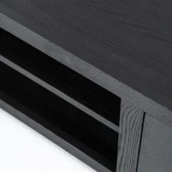 Eleonora TV meubel Helsinki 160 cm 2-drs. - zwart