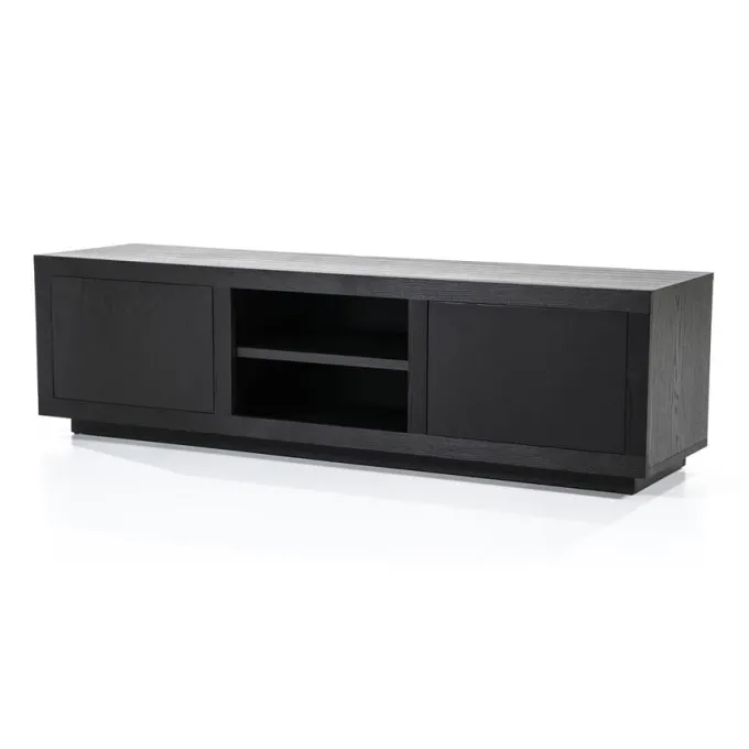 Eleonora TV meubel Helsinki 160 cm 2-drs. - zwart