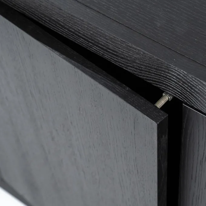 Eleonora TV meubel Helsinki 160 cm 2-drs. - zwart