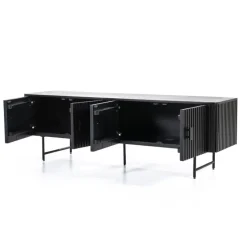 Eleonora TV meubel Remi 4-drs. - zwart