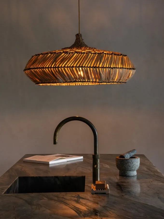 Good&Mojo Hanglamp abacca RINJANI naturel L