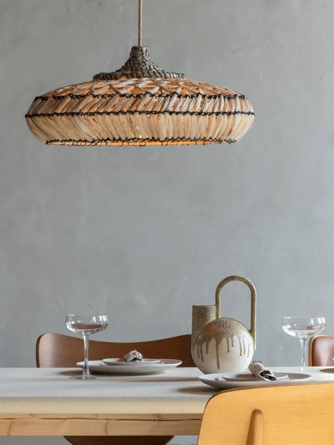 Good&Mojo Hanglamp abacca RINJANI naturel M