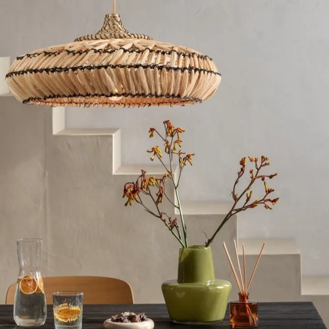 Good&Mojo Hanglamp abacca RINJANI naturel M