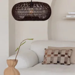 Good&Mojo Hanglamp Arizona bamboe ø50 burgundy S