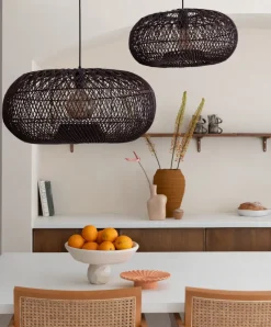 Good&Mojo Hanglamp Arizona bamboe ø50 burgundy S