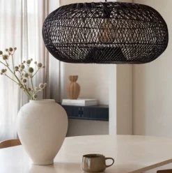 Good&Mojo Hanglamp Arizona bamboe ø70 burgundy L