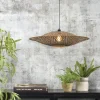 Good&Mojo Hanglamp Bali bamboe 87 x 20 cm zwart/naturel L