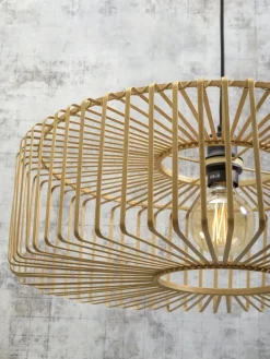 Good&Mojo Hanglamp Bromo bamboe Ø 60 naturel L