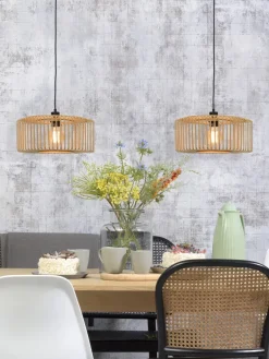 Good&Mojo Hanglamp Bromo bamboe Ø 40 naturel S
