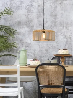 Good&Mojo Hanglamp Bromo bamboe Ø 40 naturel S