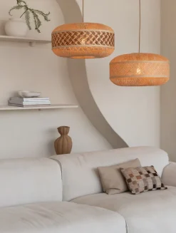 Good&Mojo Hanglamp Langkawi bamboe ø50xh.25cm naturel bruin