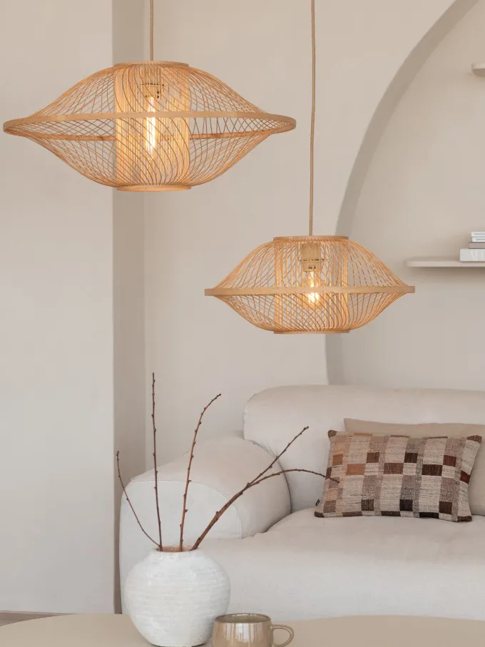 Good&Mojo Hanglamp Maui bamboe naturel S