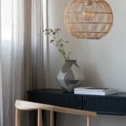 Good&Mojo Hanglamp Mendoza bamboe/kap ø35xh.35cm naturel. S