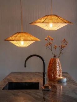 Good&Mojo Hanglamp papiertouw LUMBINI naturel L