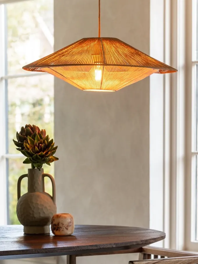 Good&Mojo Hanglamp papiertouw LUMBINI lichtgrijs L