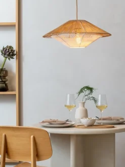 Good&Mojo Hanglamp papiertouw LUMBINI naturel S
