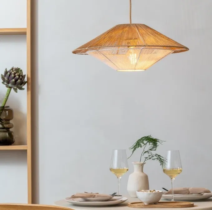 Good&Mojo Hanglamp papiertouw LUMBINI naturel S