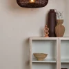 Good&Mojo Plafondlamp Arizona bamboe ø50 burgundy S