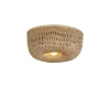 Good&Mojo Plafondlamp Barbados bamboe/halfrond kap ø35xh.15cm naturel