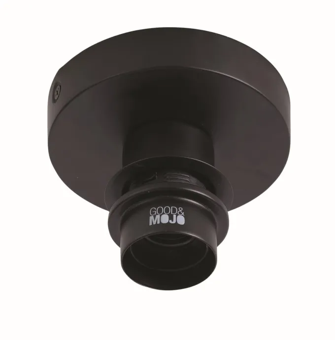 Good&Mojo Plafondlamp Ibiza wavy S zwart