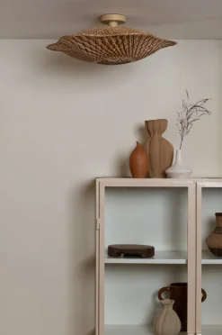 Good&Mojo Plafondlamp Madura bamboe ø60x15cm naturel bruin M