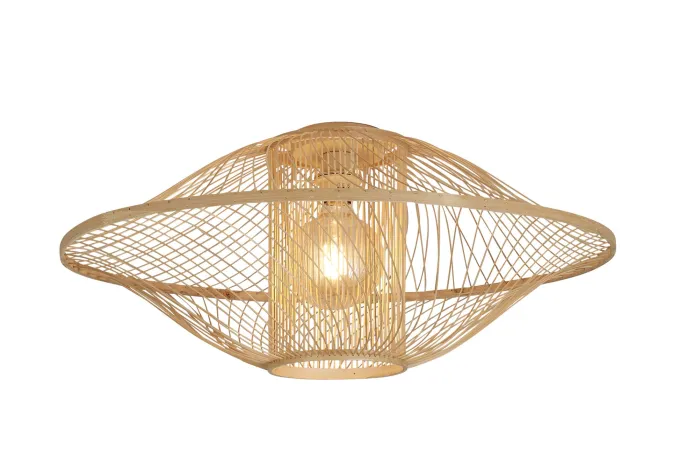 Good&Mojo Plafondlamp Maui bamboe ø70xh.30cm naturel L