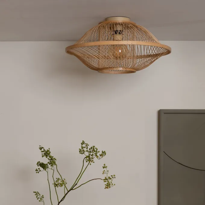 Good&Mojo Plafondlamp Maui bamboe naturel S