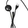 Good&Mojo Vloerlamp Andes bamboe zwart eco linnen donkergrijs