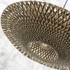 Good&Mojo Vloerlamp Bali bamboe zwart kap 44x12cm zwart naturel M
