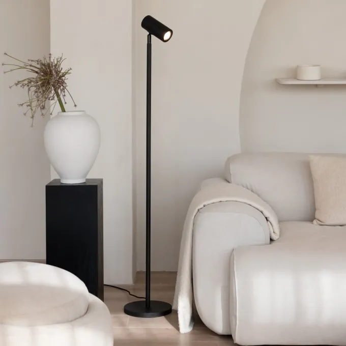 Good&Mojo Vloerlamp bamboe Java zwart
