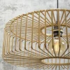 Good&Mojo Vloerlamp Bromo bamboe L naturel – kap Ø 60 naturel