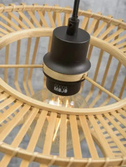 Good&Mojo Vloerlamp Bromo bamboe L naturel – kap Ø 60 naturel