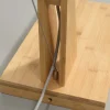 Good&Mojo Vloerlamp Cango bamboe naturel L 207cm kap Ø 60 zwart