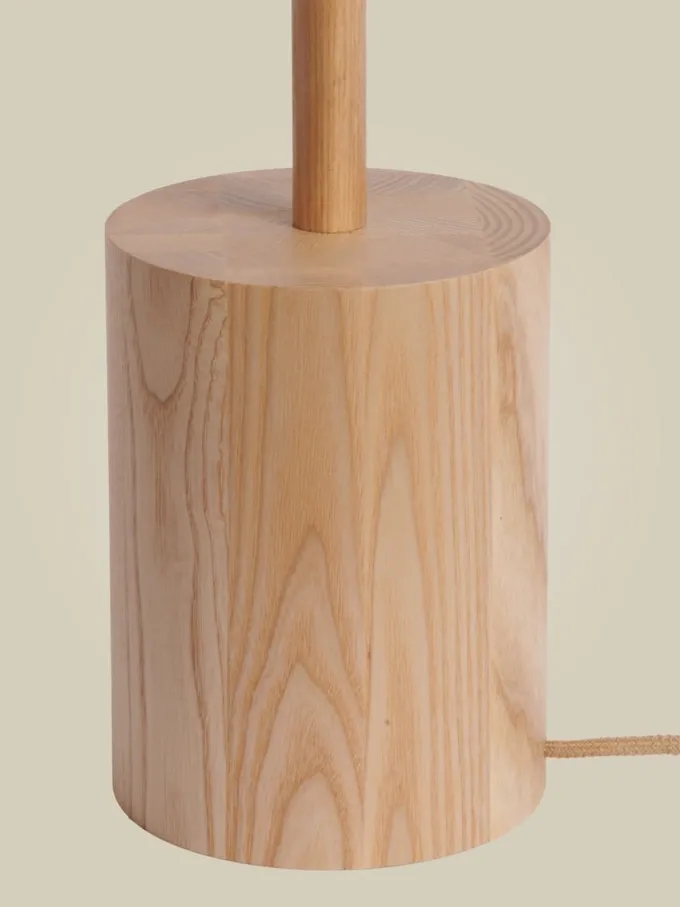Good&Mojo Vloerlamp essenhout OKINAWA naturel