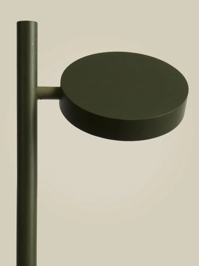 Good&Mojo Vloerlamp essenhout OKINAWA groen