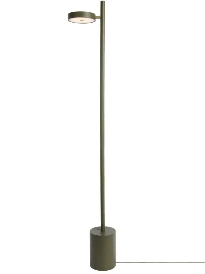 Good&Mojo Vloerlamp essenhout OKINAWA groen