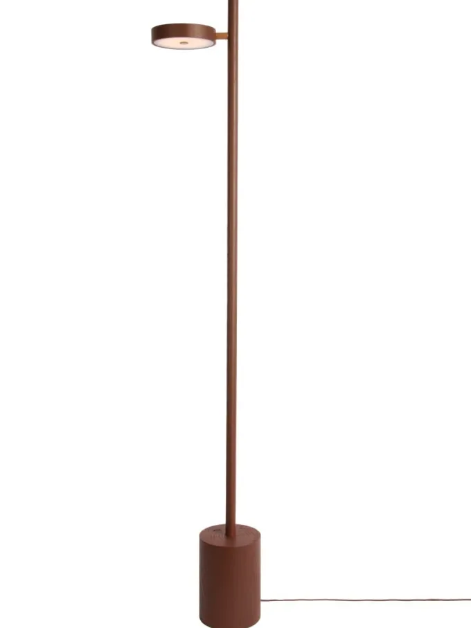 Good&Mojo Vloerlamp essenhout OKINAWA bruin