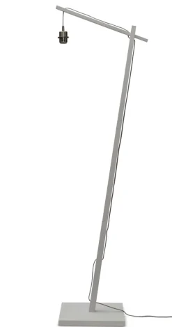 Good&Mojo Vloerlamp Ibiza L white met naturel kap