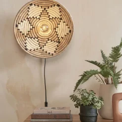 Good&Mojo Wandlamp Andros dia. 45cm naturel/wit