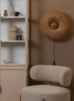 Good&Mojo Wandlamp Arizona bamboe ø50x23cm naturel S