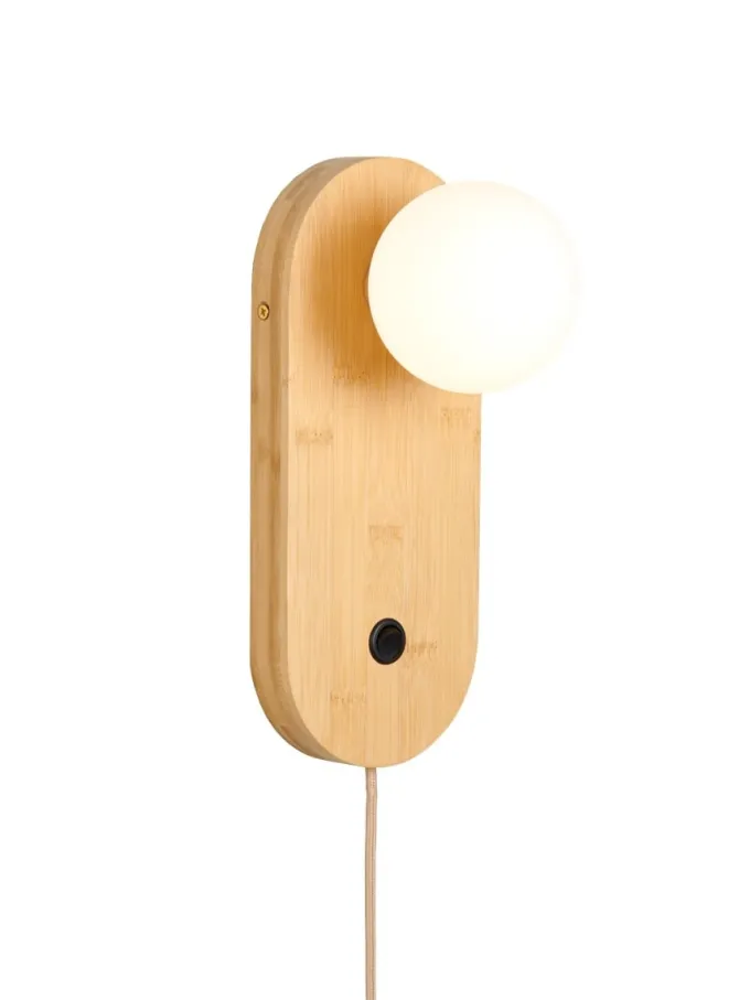 Good&Mojo Wandlamp bamboe JAVA bruin
