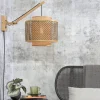 Good&Mojo Wandlamp Bhutan bamboe naturel Ø 40 zwart naturel S