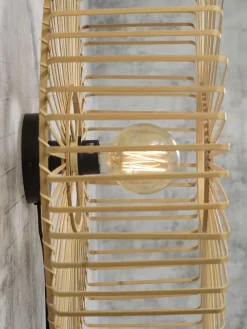 Good&Mojo Wandlamp Bromo bamboe Ø 60 naturel L