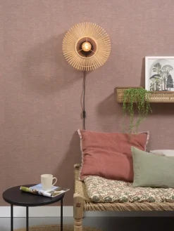 Good&Mojo Wandlamp Bromo bamboe Ø 40 naturel S