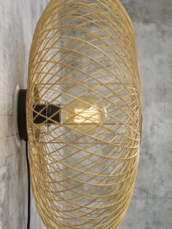 Good&Mojo Wandlamp Cango bamboe ellips dia.60x25cm naturel