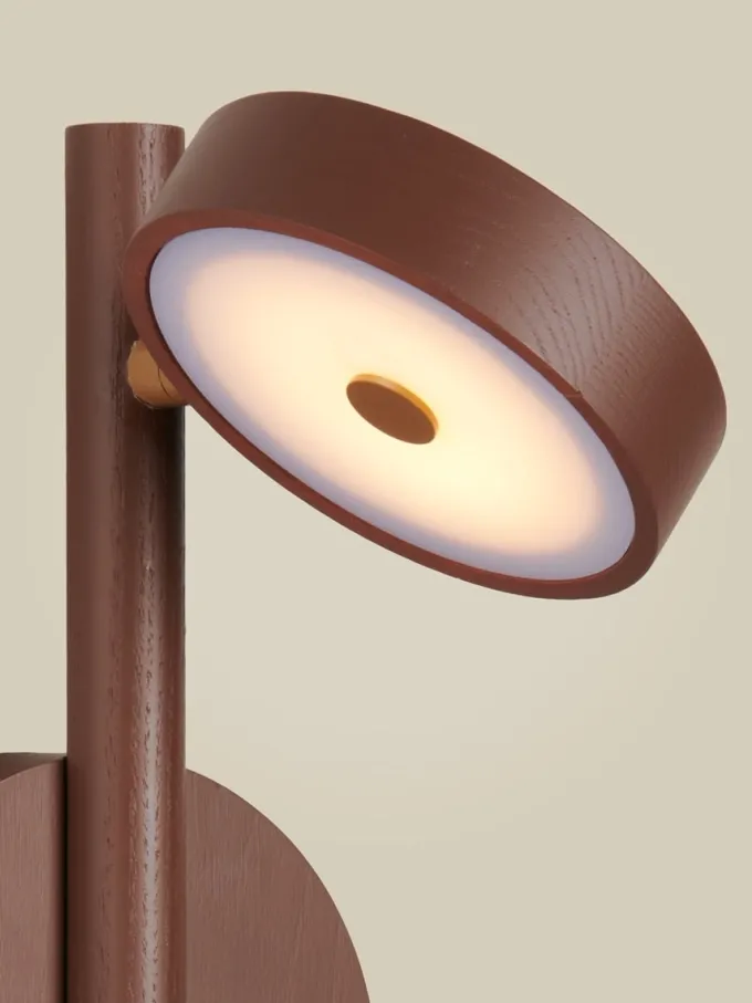 Good&Mojo Wandlamp essenhout OKINAWA bruin