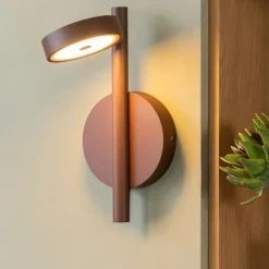 Good&Mojo Wandlamp essenhout OKINAWA bruin