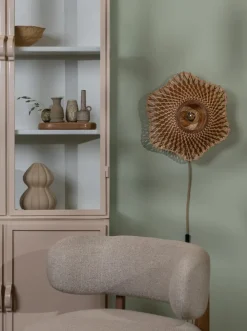 Good&Mojo Wandlamp Madura bamboe ø44x12cm naturel bruin S