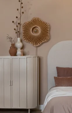 Good&Mojo Wandlamp Madura bamboe ø60x15cm naturel bruin M