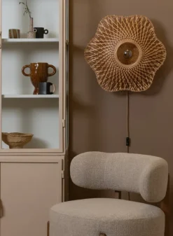 Good&Mojo Wandlamp Madura bamboe ø60x15cm naturel bruin M